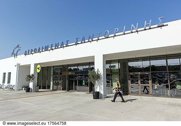 Santorini Airport (JTR) Terminal in Santorini  Greece  Europe