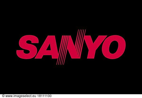 Sanyo  Logo  Black background