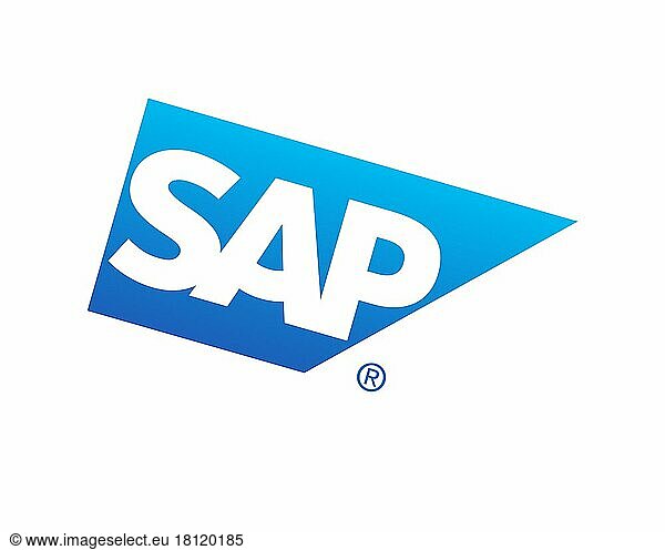 SAP SE  gedrehtes Logo  Weißer Hintergrund B