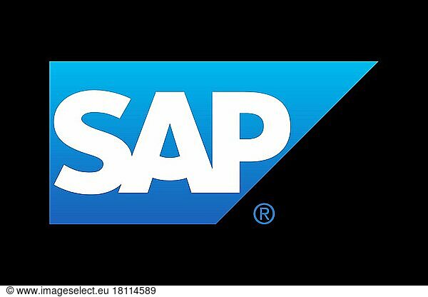SAP SE  Logo  Schwarzer Hintergrund