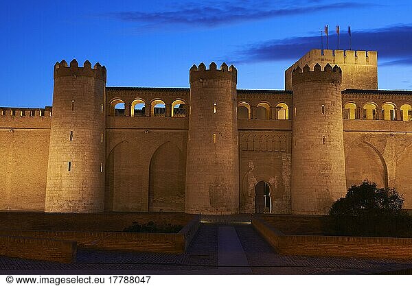 Saragossa  Aljaferia Palace  Cortes de Aragon (Autonomes Parlament)  Saragossa  Aragon  Spanien  Europa