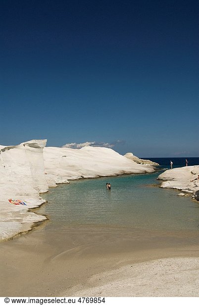 Sarakiniko  Island of Milos  Cyclades  Greece