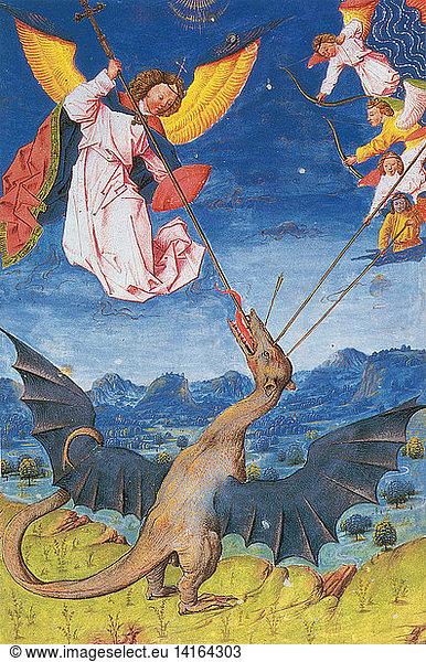 Satan as a Wyvern  Liber Floridus  1448
