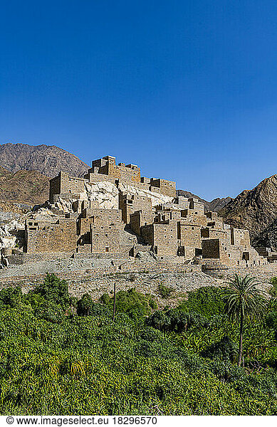 Saudi Arabia  Al Makhwah  Zee Ain  Ancient village built on summit of White Mountain