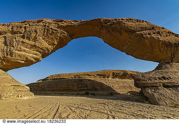 Saudi Arabia  Medina Province  Al Ula Â Rainbow Rock natural arch