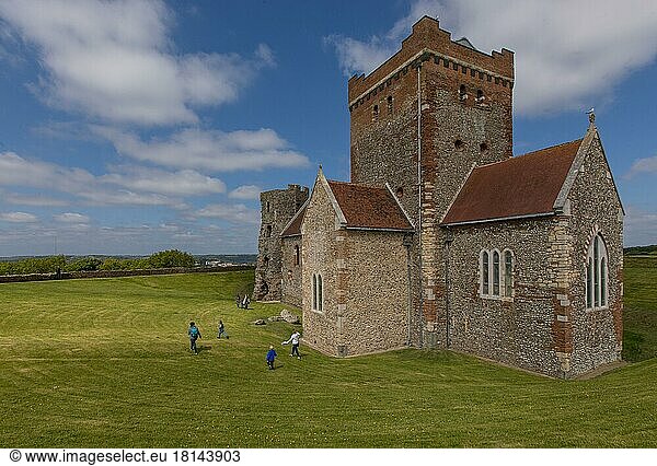 Saxon Church  Dover Castle  Dover  Kent  UK