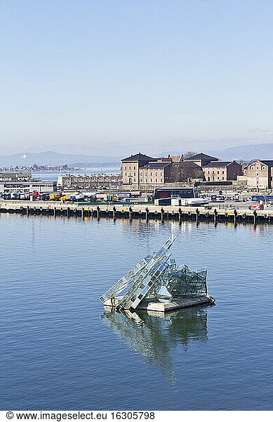 Scandinavia  Norway  Oslo  Harbour  Sculpture