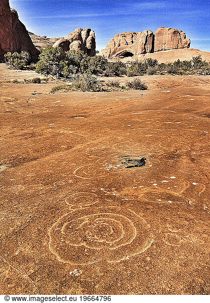 Scenery near Moab  Utah.PLEASE NOTE: This image is part of Aurora's myPhone Collection of images taken with mobile devices. Available file sizes vary  and may not be appropriate