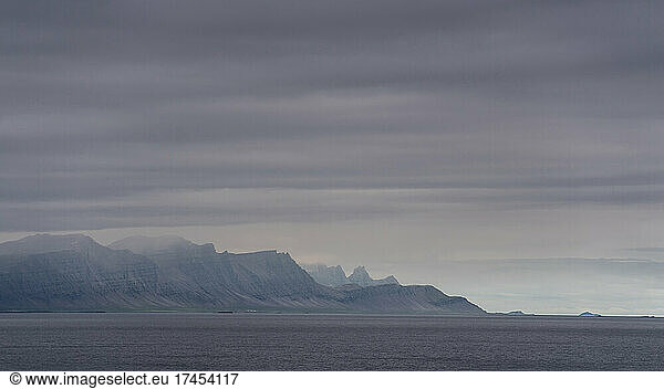 scenic image of the Icelandic eastern fjords