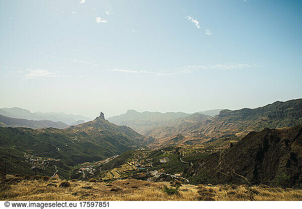Scenic mountains seen from Mirador de Degollada Becerra  Spain