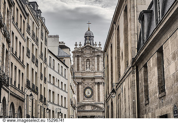 Scenic view of church Eglise Saint-Paul Saint-Louis  Paris  France