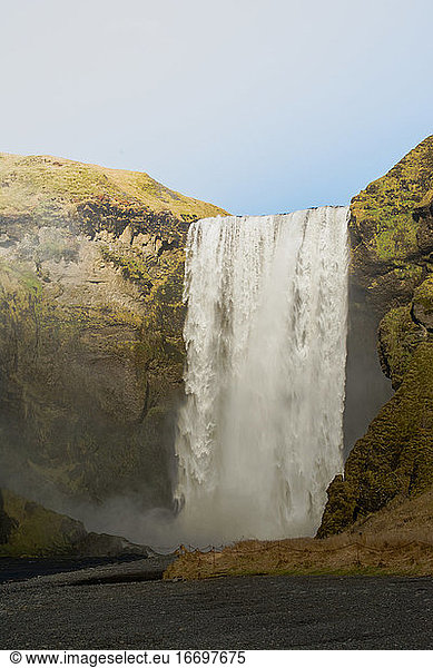 Scenic view of Iceland amazing landscapes
