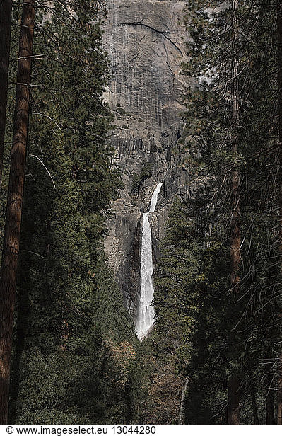 Scenic view of Yosemite Fall at national park