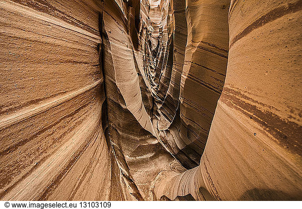 Scenic view of Zebra Slot Canyon at Grand Staircase-Escalante National Monument