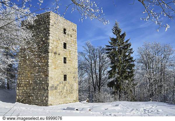 Schalksburg Castle  near Albstadt  Swabian Alb  Baden-Wuerttemberg  Germany