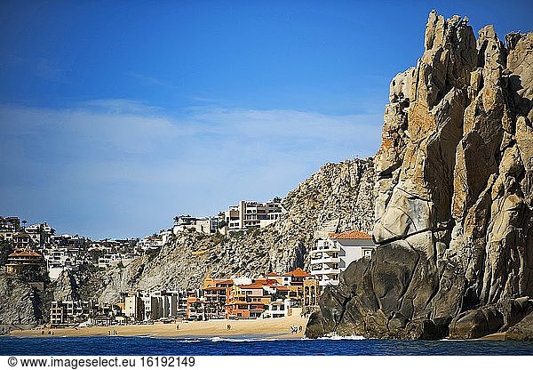 Scheidungsstrand und Sea Spa am Land's End in Los Cabos  Sea of Cortez  Baja California  Mexiko.