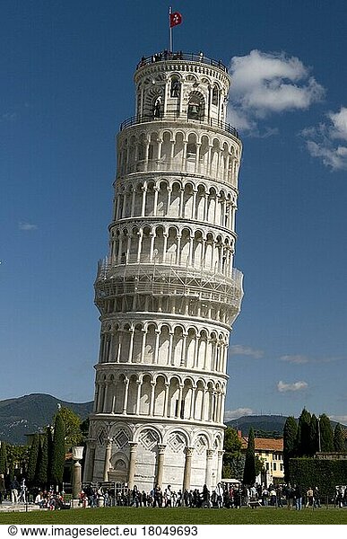 Schiefer Turm von Pisa  Pisa  Toskana  Italien  Campanile  Europa