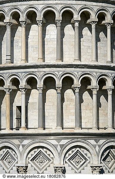 Schiefer Turm von Pisa  Pisa  Toskana  Italien  Campanile  Europa