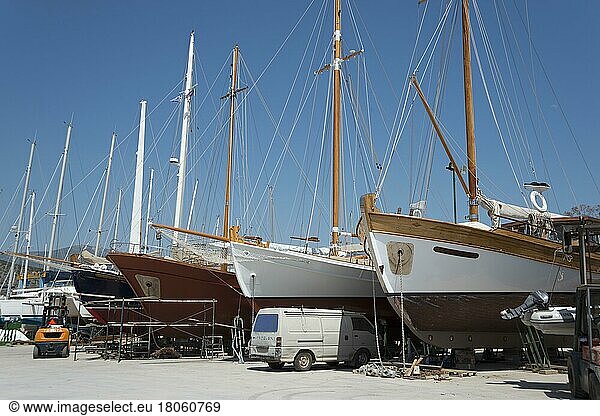 Schiffswerft  Kilada  Argolis  Peloponnes  Griechenland  Europa