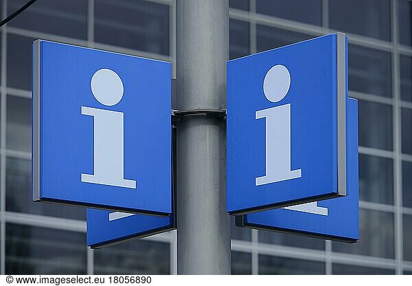 Schild  Information  Messegelände  Messe  Hannover  Niedersachsen  Deutschland  Europa