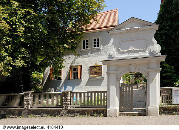 Schiller house  where he has written Lied an die Freude  Leipzig  Saxony  Germany