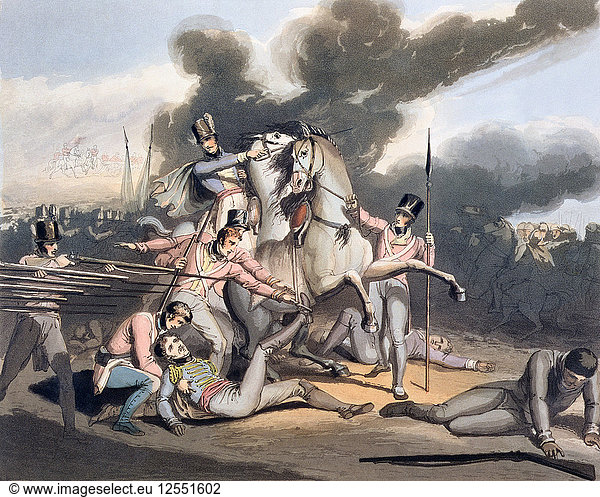 Schlacht von Talavera  Spanien  28. Juli 1809 (1819). Künstler: T Fielding