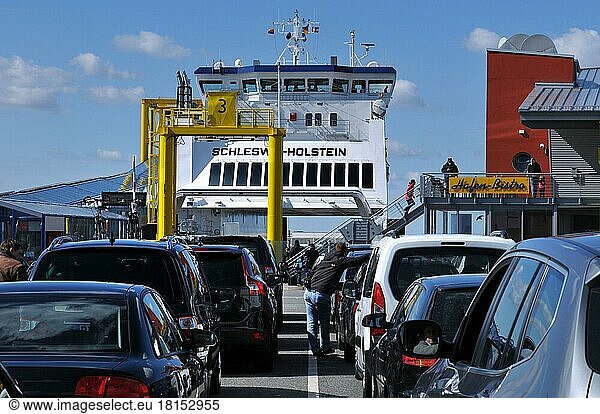 Schleswig-Holstein car ferry  Dagebüll  Schleswig-Holstein  Germany  Europe