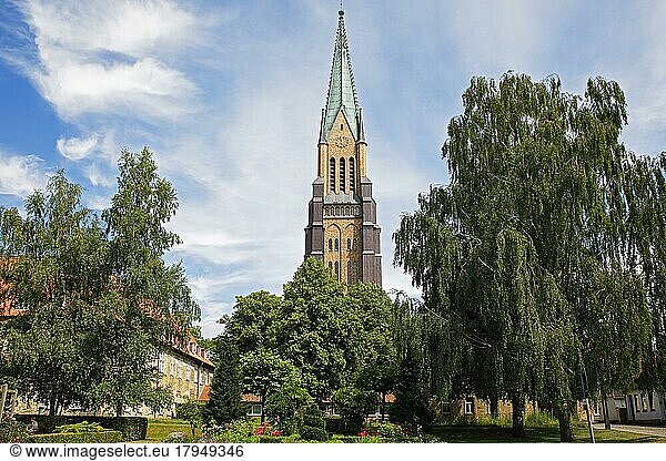 Schleswiger Dom St. -Petri  Turm  Schleswig  Schleswig-Holstein  Deutschland  Europa