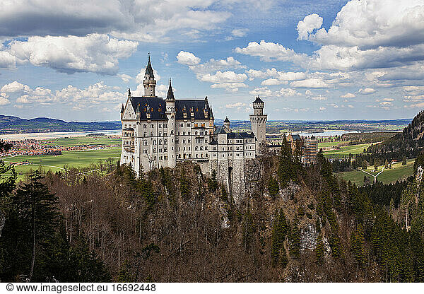 Schloss Neuschwanstein in Bayern  Deutschland