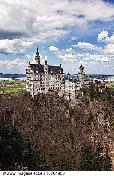 Schloss Neuschwanstein in Bayern  Deutschland