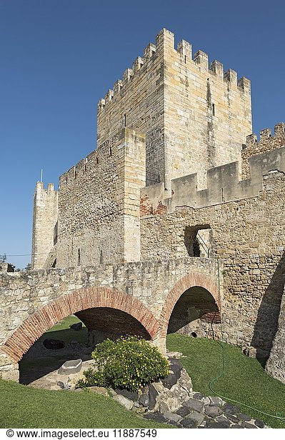 Schloss São Jorge Castelo Lissabon Portugal Europa