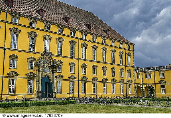 Schloss  Universität  Neuer Graben  Osnabrück  Niedersachsen  Deutschland  Europa