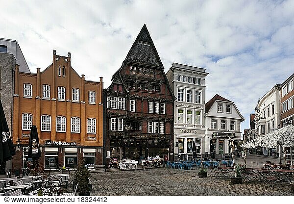 Schmieding House on the market square of Minden from 1909  Minden  North Rhine-Westphalia  Germany  Europe