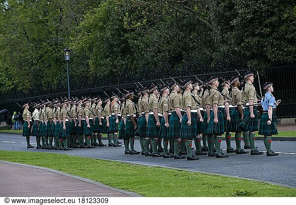 Schottisches Garderegiment  Edinbugh  Schottland  Edinburg  Scottish Guards  Soldat  Soldaten  Kilt
