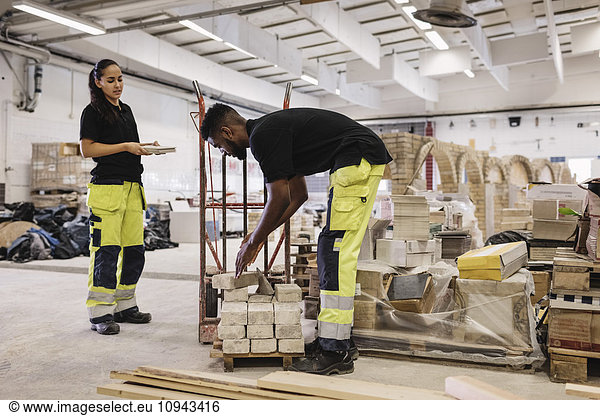Schreinerei-Studenten  die vor Ort arbeiten