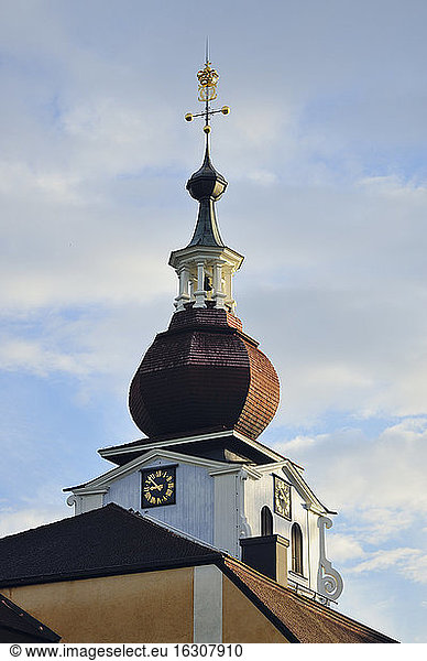 Schweden  Leksand  Zwiebelturm der Kirche