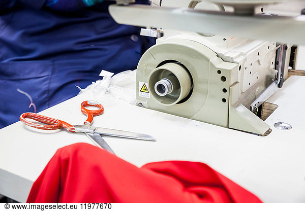 Seamstress working in factory  Cape Town  South Africa
