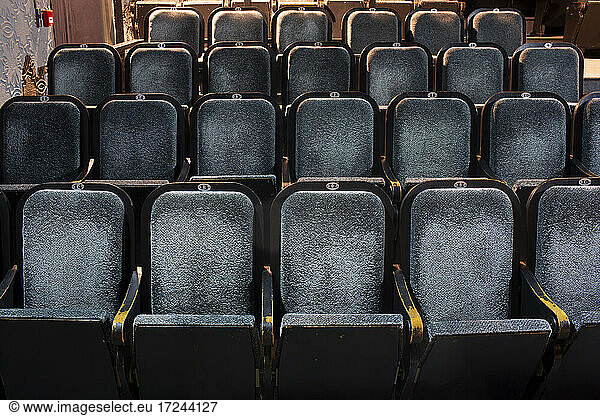 Seats in empty theater
