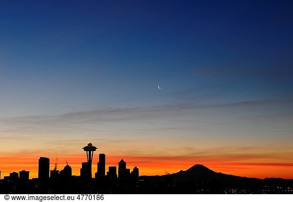Seattle Skyline at Dawn 2