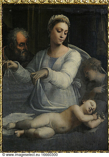 Sebastiano del Piombo  Sebastiano Luciani  called (1485-1547). Italian painter. Virgin of the Veil  fourth decade of 16th century. Farnese Collection. National Museum of Capodimonte. Naples  Italy.