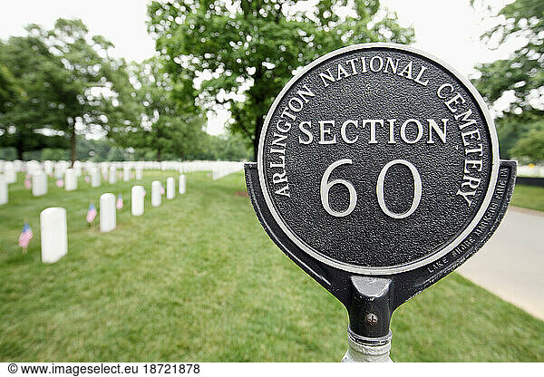 Section 60 in Arlington National Cemetery