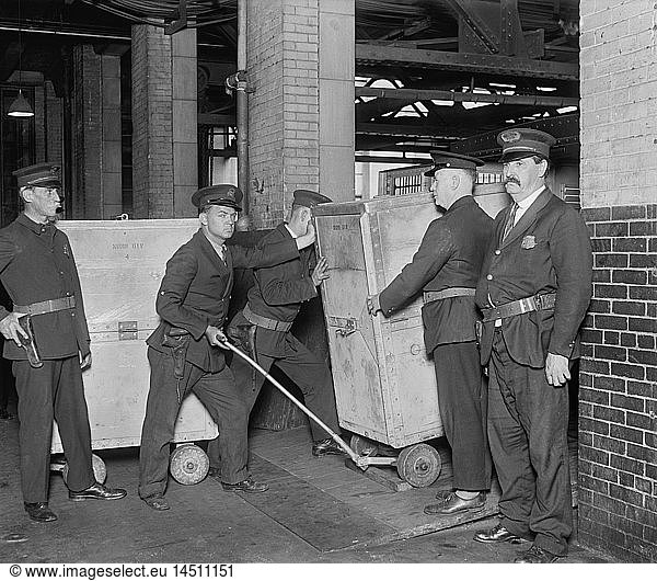 Security Guards Transporting Money from Bureau of Treasury  Washington DC  USA  National Photo Company  June 1929