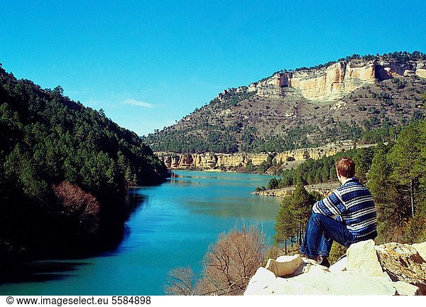 sehen  Fluss  Cuenca  Cuenca Provinz  Spanien