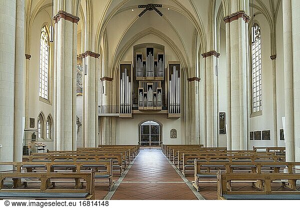 Seifert Orgel von 1972 im Inneraum der ?berwasserkirche in M?nster  Nordrhein-Westfalen  Deutschland  Europa | Seifert organ of 1972  ?berwasserkirche church interior  M?nster  North Rhine-Westphalia  Germany  Europe.