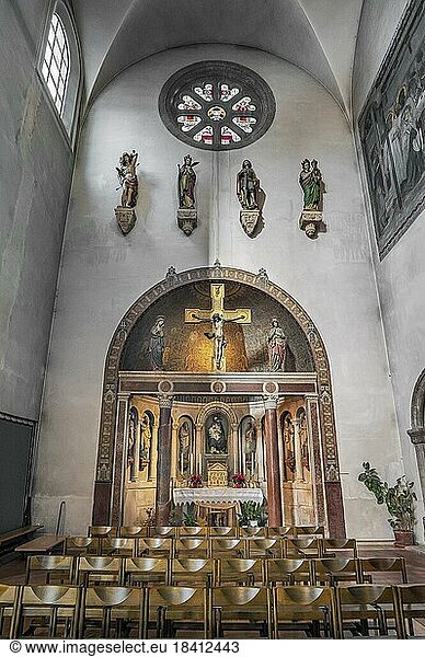 Seitenaltar  Neuromanische Pfarrkirche St. Anna im Lehel  München  Bayern  Deutschland  Europa