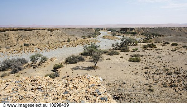 Sesriem Canyon  dry river Tsauchab  Namibia  Africa