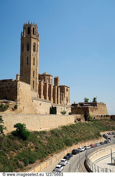 Seu Vella (The Old Cathedral) of Lleida. Catalonia  Spain.