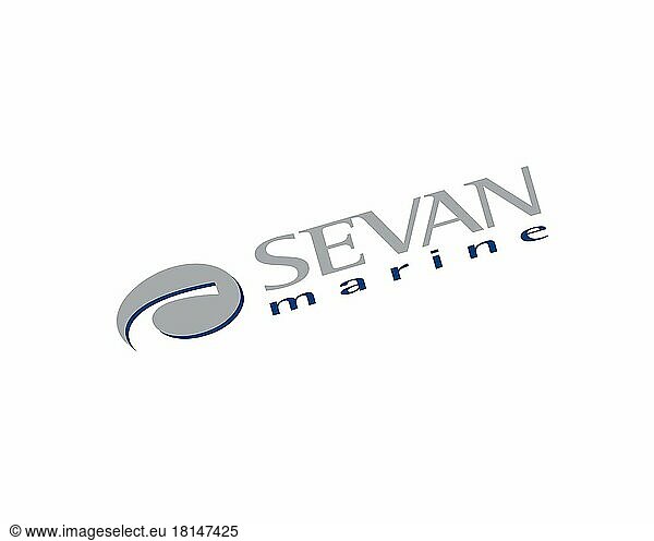 Sevan Marine  gedrehtes Logo  Weißer Hintergrund