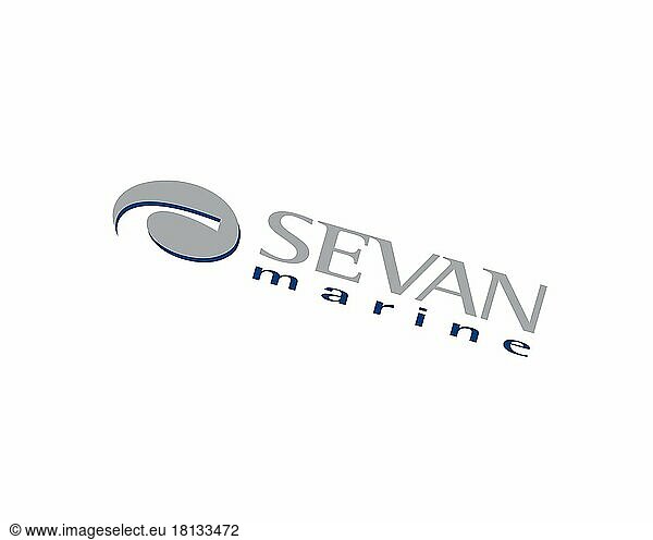 Sevan Marine  gedrehtes Logo  Weißer Hintergrund B