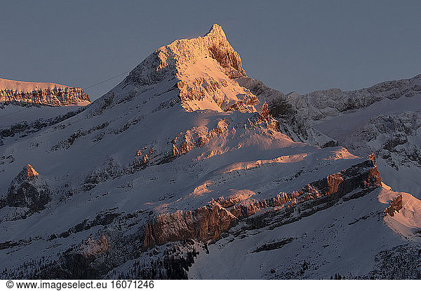 Sex Rouge summit  Massif des Diablerets  Bernese Alps  Vaud  Switzerland